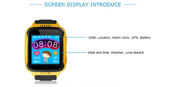 ใหม่ Q529 เด็กสมาร์ทโฟนสีหน้าจอสัมผัส LBS GPS Watch สมาร์ทด้วยฟังก์ชั่นกล้อง