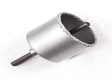 กระเบื้องเซรามิกขนาดใหญ่เส้นผ่าศูนย์กลาง 53mm Grit ทังสเตนคาร์ไบด์รู Saw ชีวิตยาว