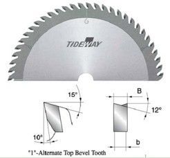 กรวยฟัน TCT ใบเลื่อยสำหรับการตัดแผ่นลามิเนต