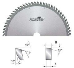 TCT ใบเลื่อยสำหรับการตัดไม้ไผ่กับ Trapeze รูปฟัน / ฟันกรวย