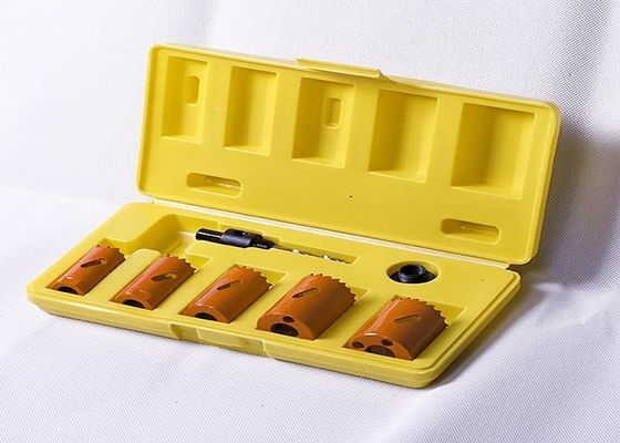 7pc Bi โลหะตัดหลุม Saw สแตนเลส 32mm 38mm ขนาดใหญ่เส้นผ่าศูนย์กลางหลุมเลื่อย
