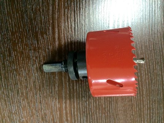7pc Bi โลหะตัดหลุม Saw สแตนเลส 32mm 38mm ขนาดใหญ่เส้นผ่าศูนย์กลางหลุมเลื่อย