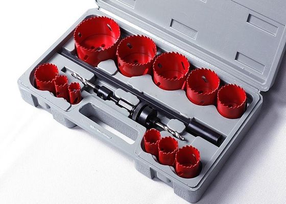 14PC ไฮสปีด Bimetal หลุม Saw, กำหนดเองลาดฟันตัดหลุมเห็นชุด