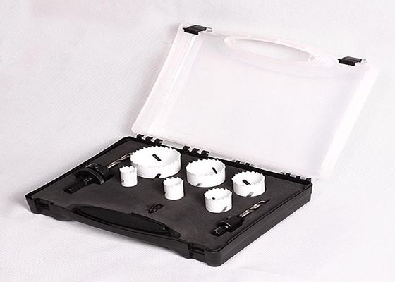 9PC ไฮสปีด Bimetal รูเห็นชุดพร้อมกล่องพลาสติก, เครื่องตัดหลุมเจาะบิต