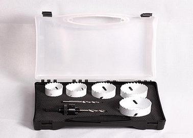 7pc ไฮสปีด Bimetal หลุมเลื่อยขนาดใหญ่เส้นผ่าศูนย์กลาง 1.5 &quot;- 2.5&quot; รูเลื่อยสว่านบิต