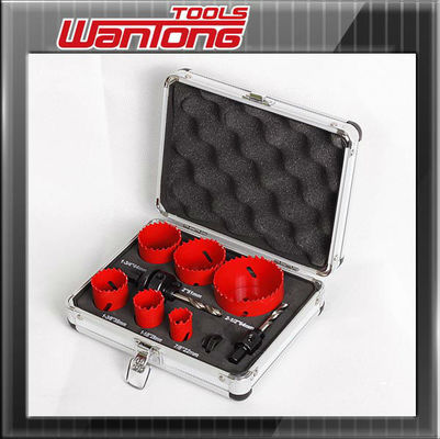 7/8 &quot;29mm 64mm 9PC ไฮสปีดลาดโลหะฟันตัดหลุมเห็นชุดเจาะ
