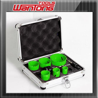 7/8 &quot;29mm 64mm 9PC ไฮสปีดลาดโลหะฟันตัดหลุมเห็นชุดเจาะ