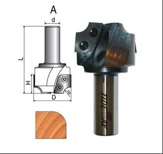เราเตอร์ CNC บิตบิตรอบมุมเราเตอร์มีดการเปลี่ยนแปลง 20mm ดอก