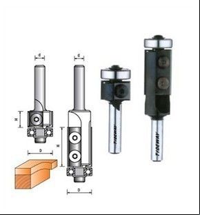 CNC Router Bits - ตัดล้างด้วยมีดกลับได้