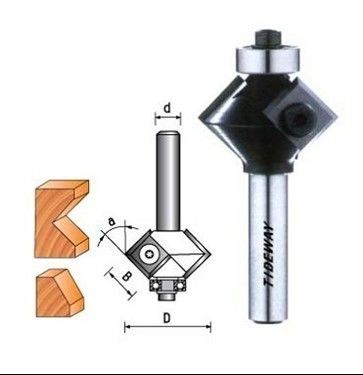 บิตเราเตอร์ CNC เอียงด้วยมีดกลับได้ด้วยไมโครเม็ดเคล็ดลับทังสเตนคาร์ไบ