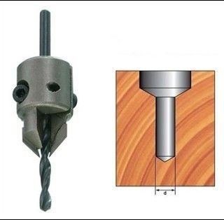 บานพับ / Countersink ดอกสว่าน TCT ชี้แบรดหรือจุด V